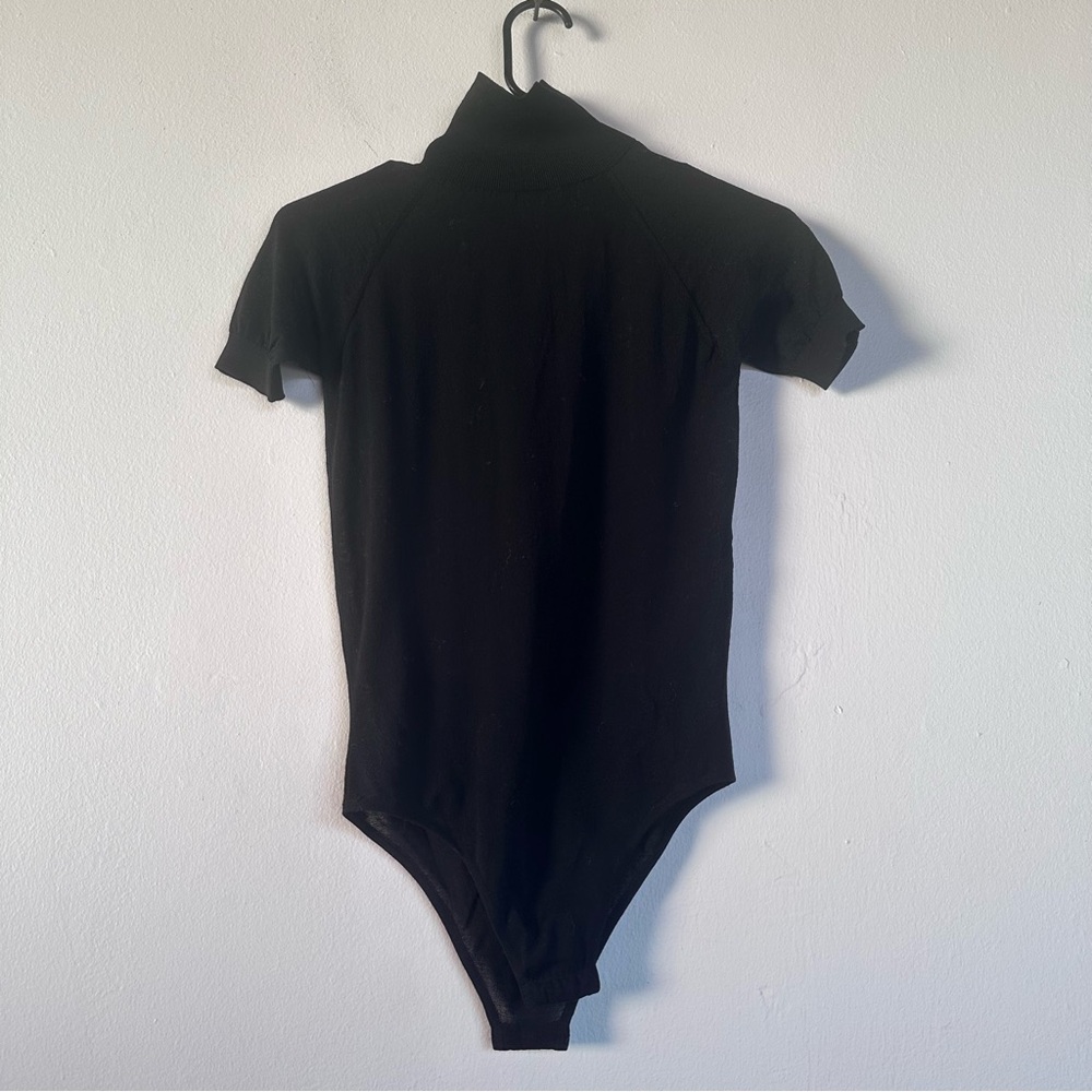 ALAIA Short Sleeve Bodysuit Noir Black - Picture 6 of 11